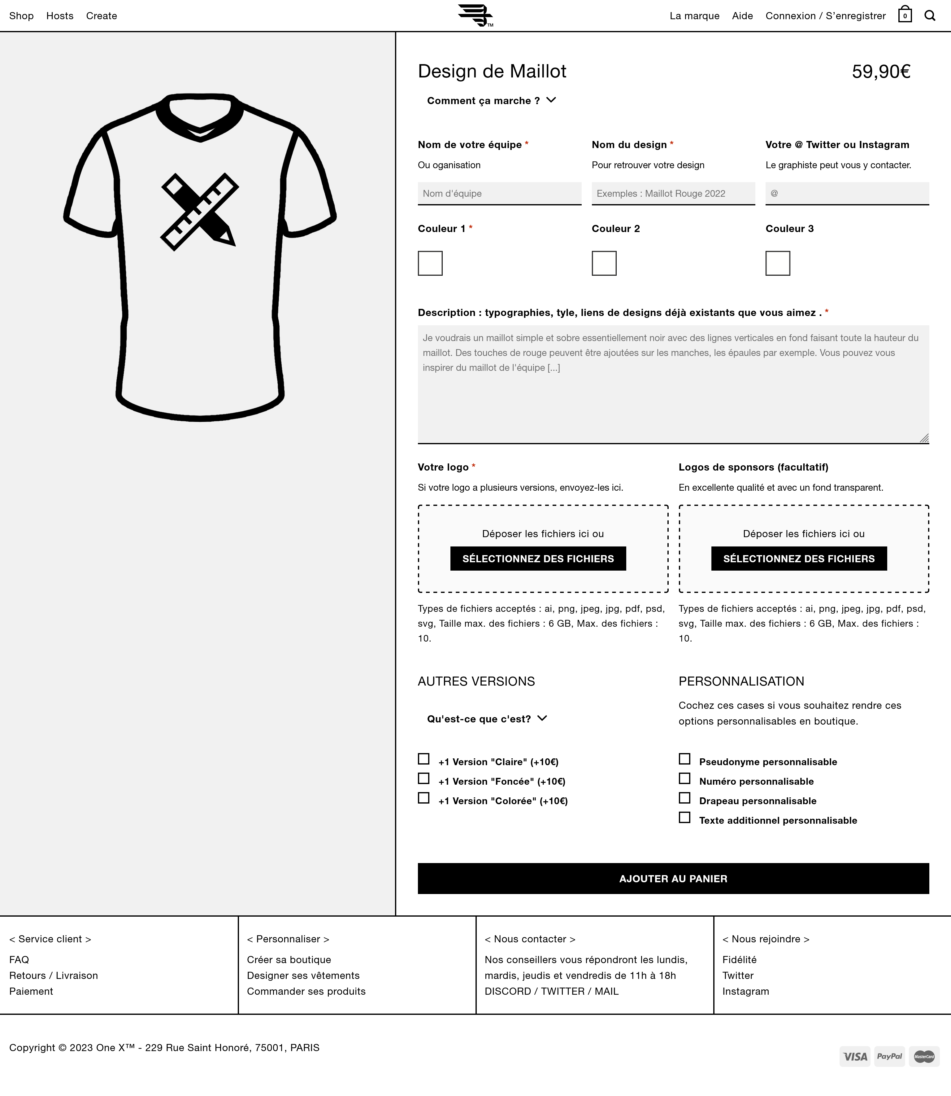 screenshot du site
